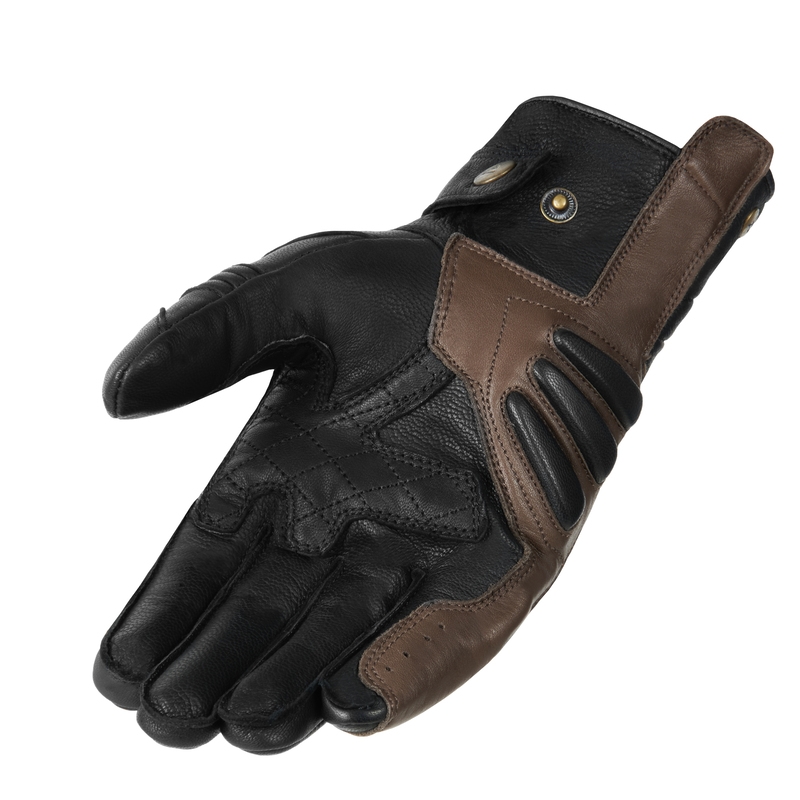Rebelhorn Hunter sort-brune motorcykelhandsker udsalg