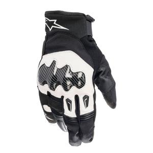 Alpinestars SMX-1 Drystar sorte og hvide motorcykelhandsker