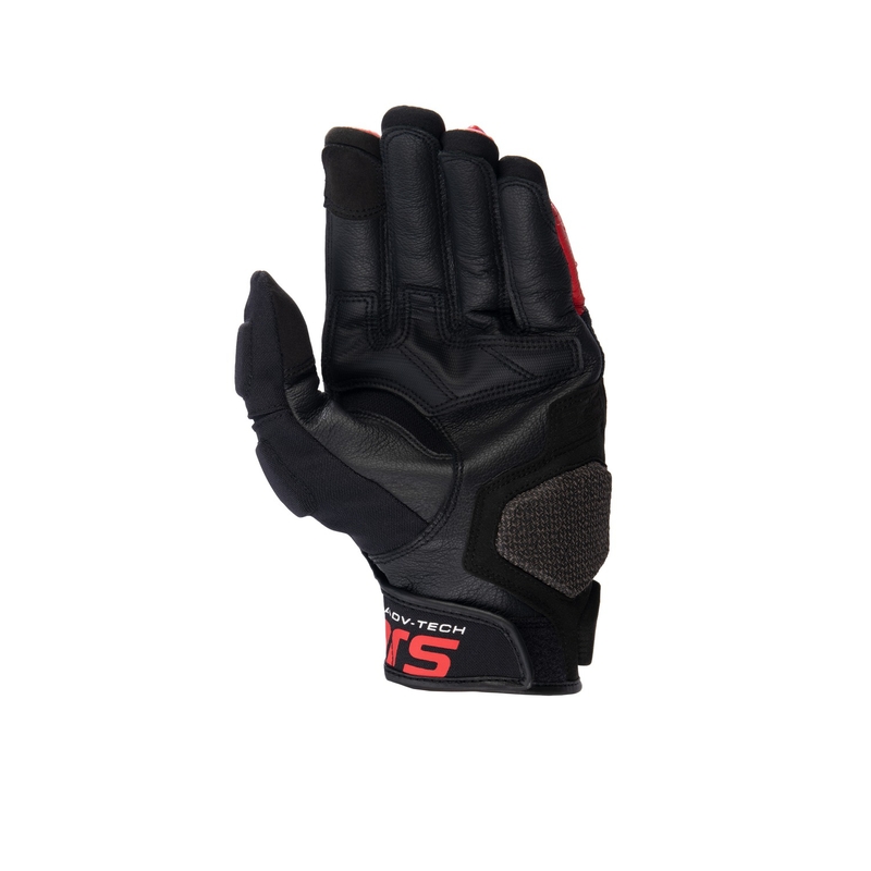Alpinestars Halo motorcykelhandsker i sort, hvid og rød