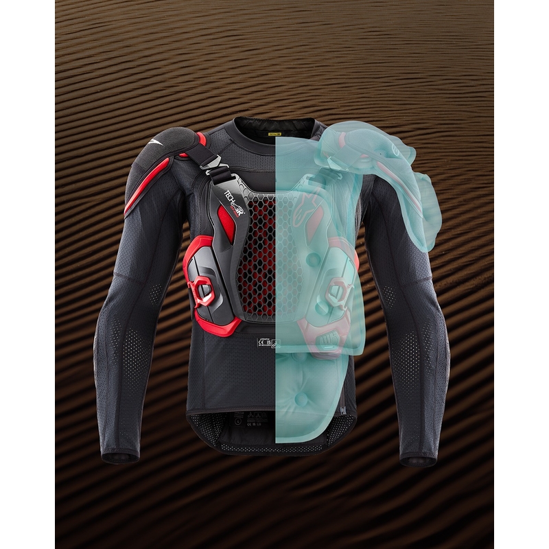 Airbagvest Alpinestars TECH-AIR®OFF-ROAD system sort-rød