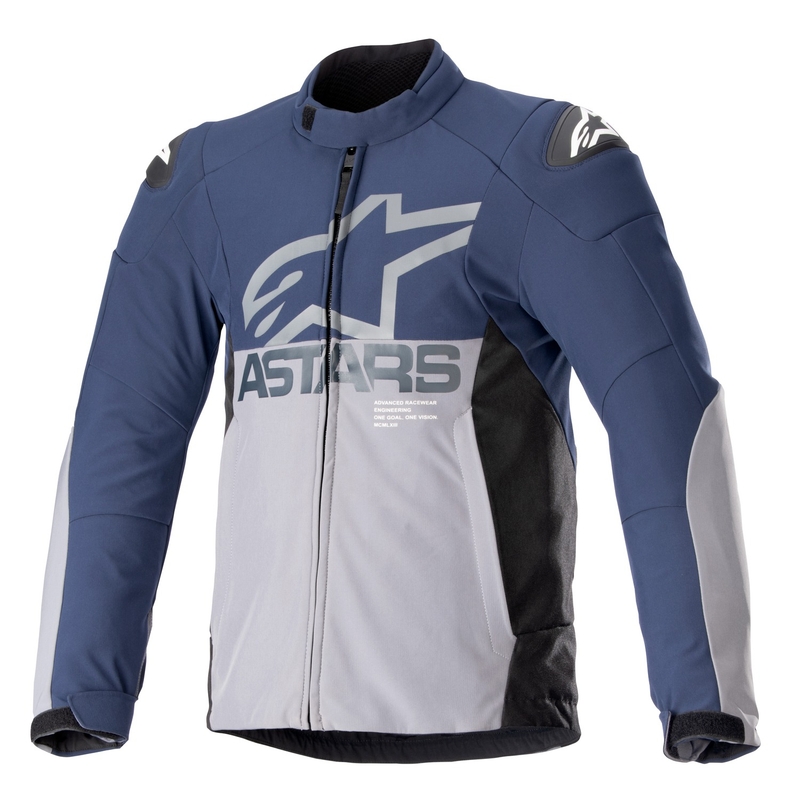 Alpinestars SMX vandtæt motorcykeljakke mørkeblå-grå