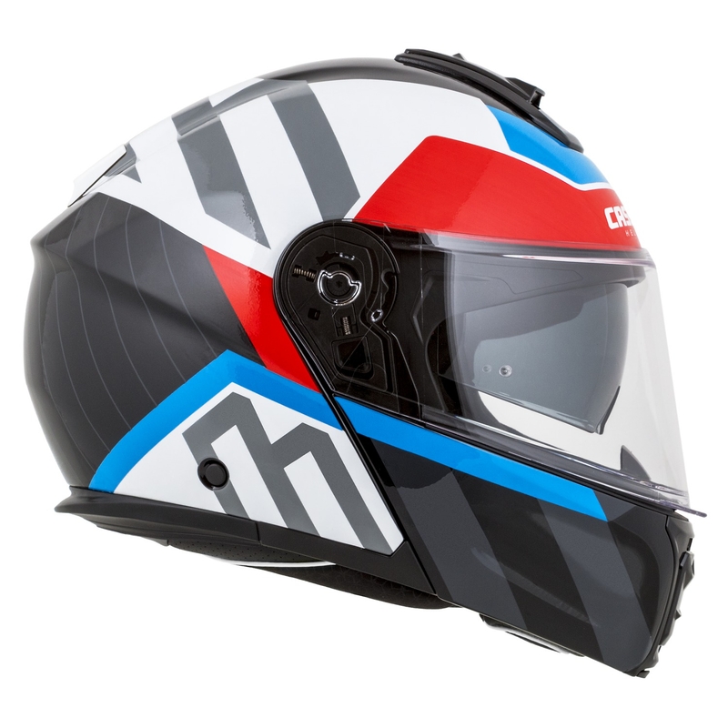Cassida Modulo 2.1 Profile flip-up motorcykelhjelm hvid-sort-blå-grå