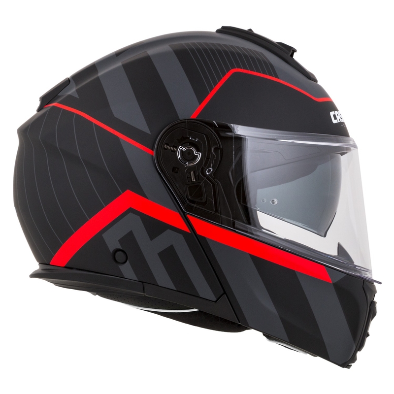 Cassida Modulo 2.1 Profile flip-up motorcykelhjelm mat sort-grå-rød
