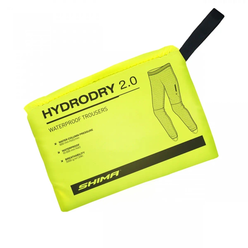 Vandtætte bukser Shima Hydrodry 2.0 sort-fluogul