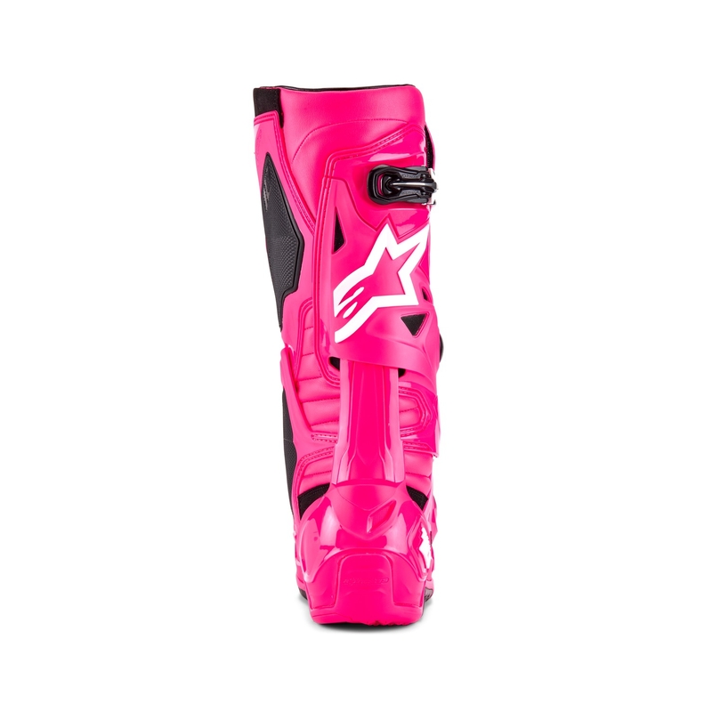 Alpinestars Tech 10 motorcykelstøvler pink-sort-hvide