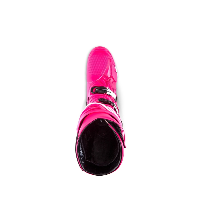 Alpinestars Tech 10 motorcykelstøvler pink-sort-hvide