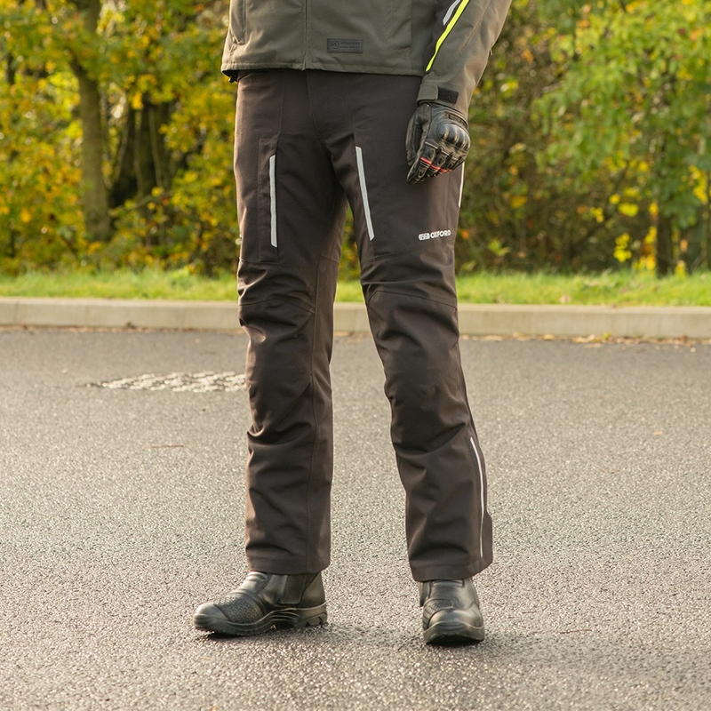 Oxford Advanced Hinterland DRY2DRY™ sorte korte motorcykelbukser