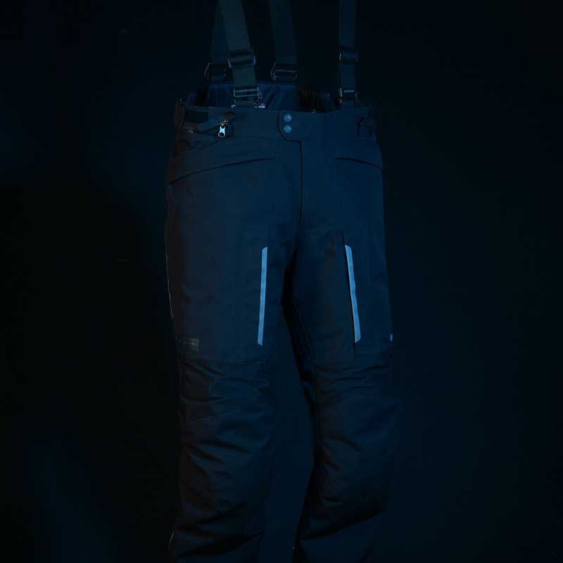 Oxford Advanced Hinterland DRY2DRY™ sorte korte motorcykelbukser