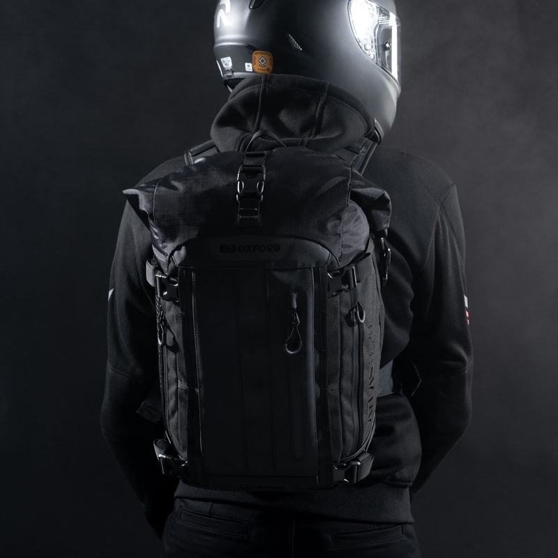 Motorcykeltaske Oxford Atlas B-20 Advanced Rygsæk 20 l sort