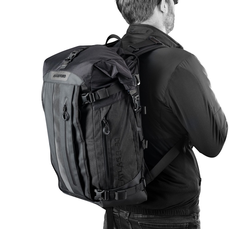 Motorcykeltaske Oxford Atlas B-30 Advanced Rygsæk 30 l grå