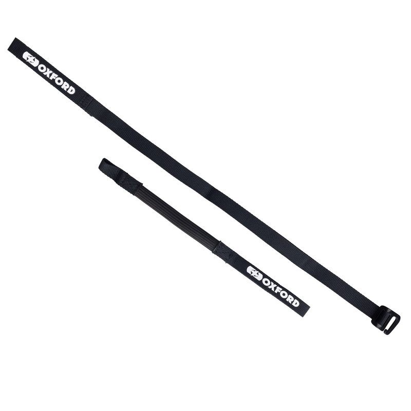 Oxford Atlas G-Hook bagageremme 2 stk sort 17 mm x 2 m