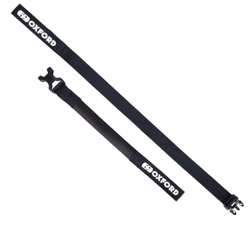 Oxford Atlas B-Clip bagageremme 2 stk sort 26 mm x 2 m