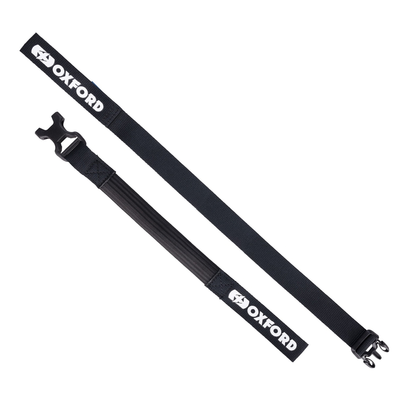 Oxford Atlas B-Clip bagageremme 2 stk sort 26 mm x 1,2 m