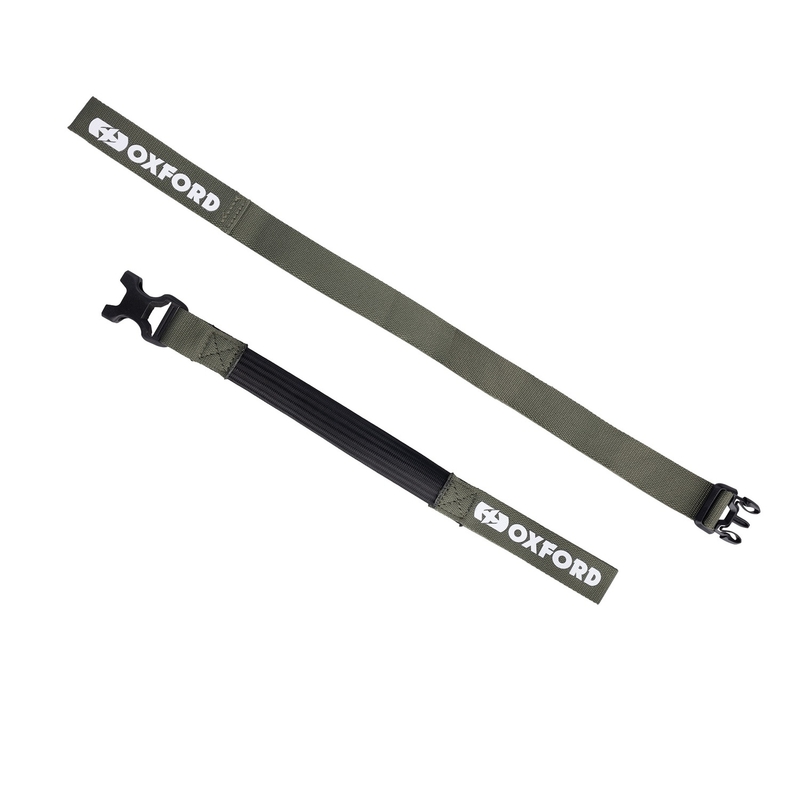 Oxford Atlas B-Clip bagageremme 2 stk grøn 26 mm x 1,2 m