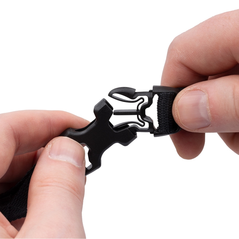 Oxford Atlas B-Clip bagageremme 2 stk sort 17 mm x 1,2 m