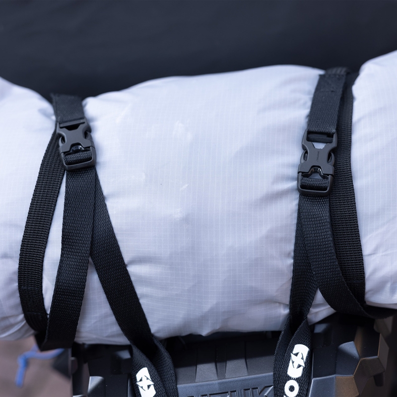 Oxford Atlas B-Clip bagageremme 2 stk sort 17 mm x 1,2 m