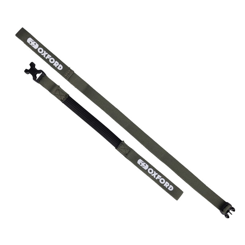 Oxford Atlas B-Clip bagageremme 2 stk grøn 17 mm x 1,2 m
