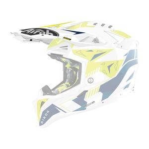 Hjelmvisir til Airoh Aviator Spin gul-blå blank