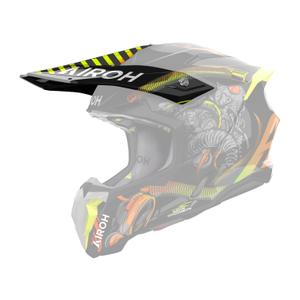 Hjelmvisir Airoh Twist 3 Toxic sort-gul blank