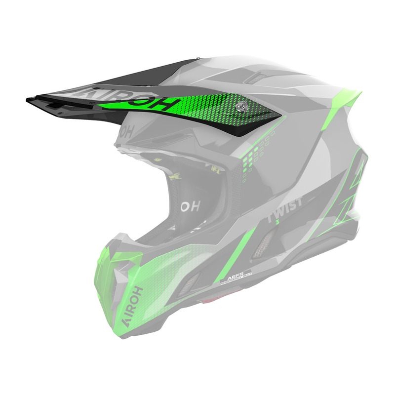 Hjelmvisir Airoh Twist 3 Shard grøn blank