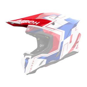 Hjelmvisir til Airoh Twist 3 Dizzy blå-rød blank