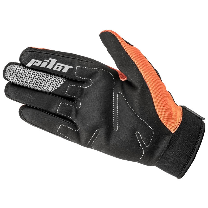 Motocross-handsker Pilot Pioneer fluo orange-sort