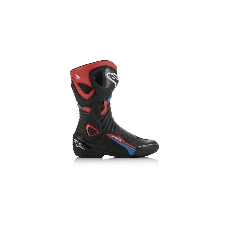 Alpinestars S-MX 6 Honda Collection sort-rød-blå-hvide motorcykelstøvler