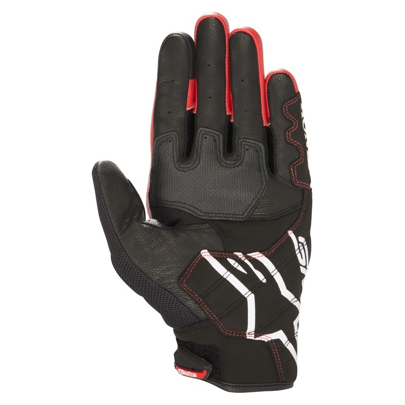 Alpinestars SMX-2 Air Carbon Honda motorcykelhandsker Kollektion Sort og rød
