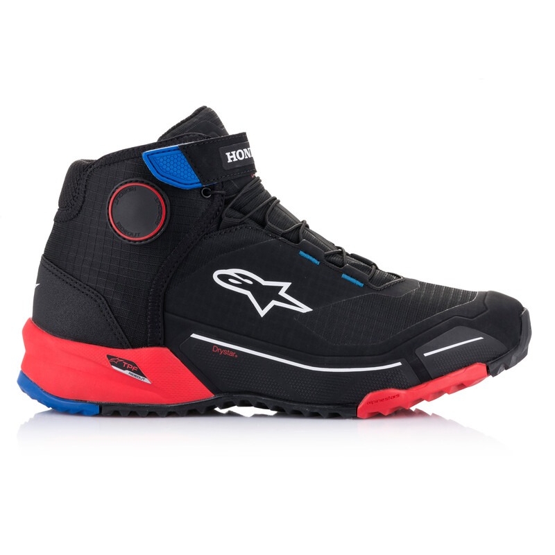 Alpinestars CR-X Drystar Honda Collection sort-rød-blå motorcykelstøvler