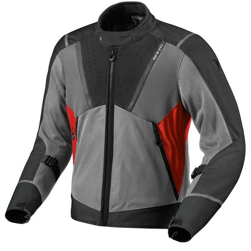 Motorcykeljakke Revit Airwave 4 Antracit-Rød