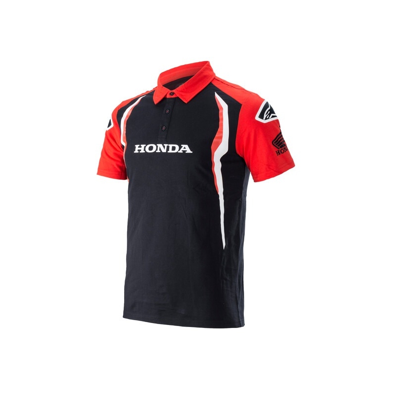 Polotrøje Alpinestars Honda rød og sort