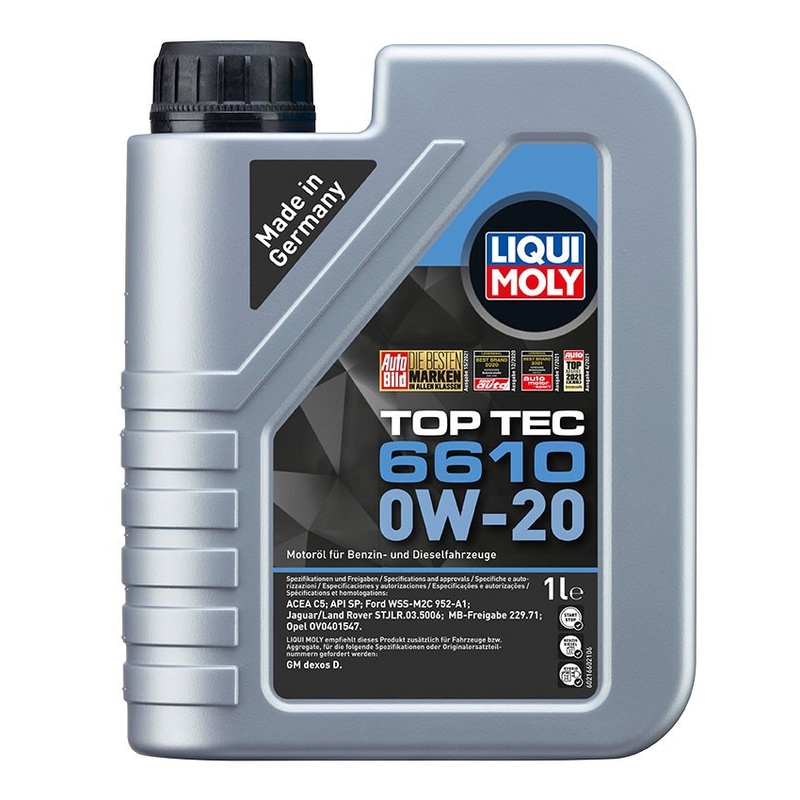 LIQUI MOLY Top Tec 6610 0W-20 Syntetisk motorolie 1 l