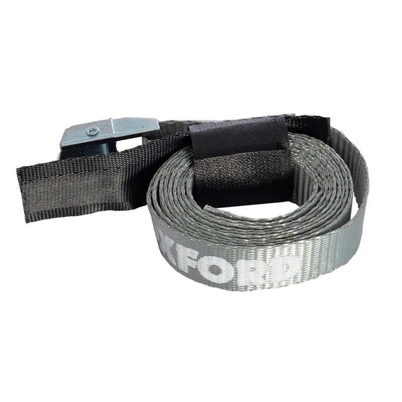 Oxford Cam Straps Justerbare stropper med velcro i den løse ende, grå