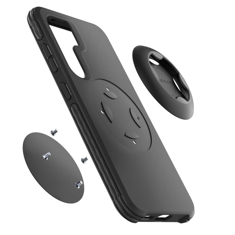Beskyttelsescover Interphone QUIKLOX Tetraforce til Samsung Galaxy S24 sort