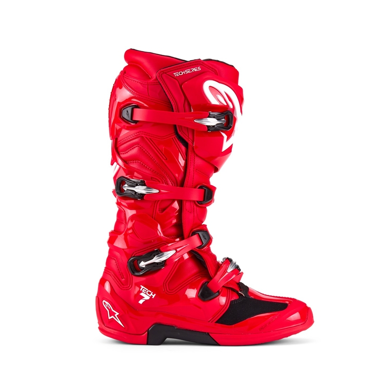 Alpinestars Tech 7 motorcykelstøvler røde