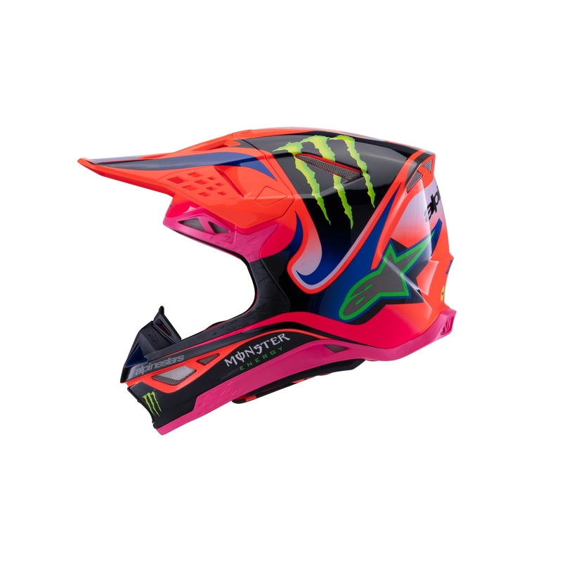 Alpinestars Supertech S-M10 HAIDEN DEEGAN edition motocrosshjelm fluo orange-lilla-pink-grøn