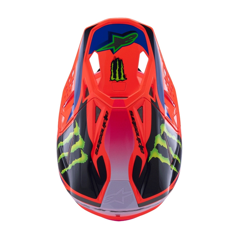 Alpinestars Supertech S-M10 HAIDEN DEEGAN edition motocrosshjelm fluo orange-lilla-pink-grøn