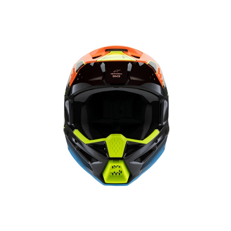 Alpinestars S-M3 FRAY børne motocrosshjelm sort-fluo orange-fluo gul-turkis