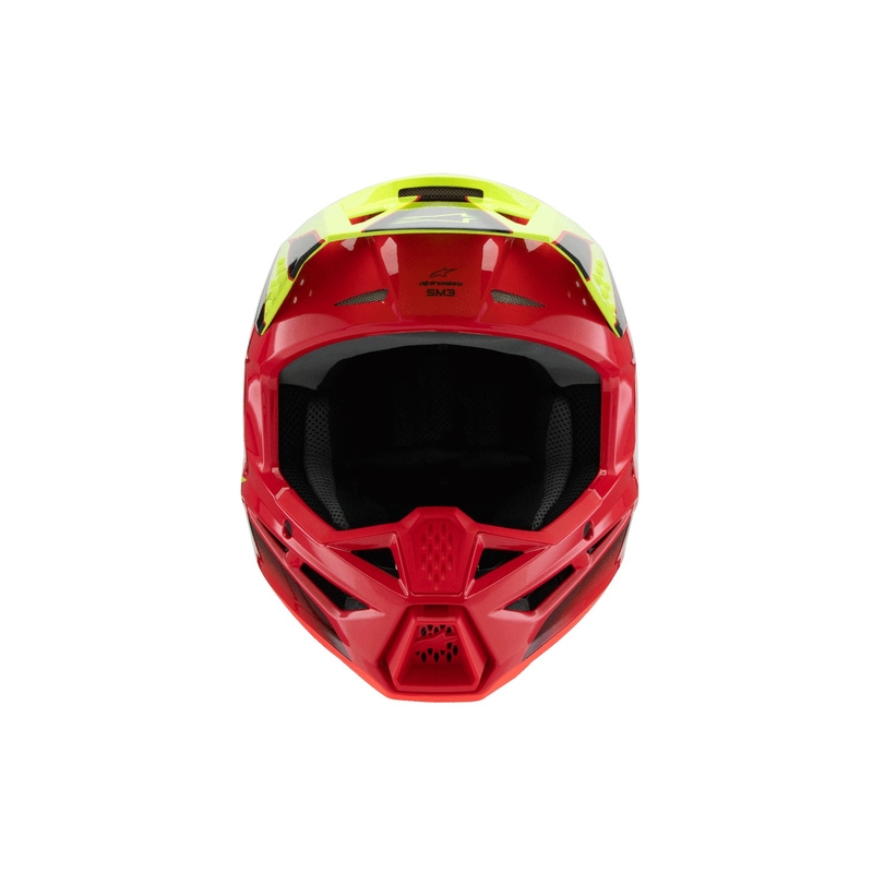 Alpinestars S-M3 FRAY børne motocrosshjelm rød-fluo gul-sort