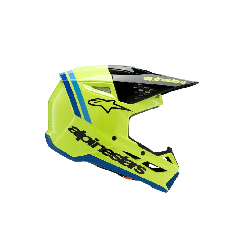 Alpinestars S-M3 RADIUM børne motocrosshjelm fluo gul-sort-blå