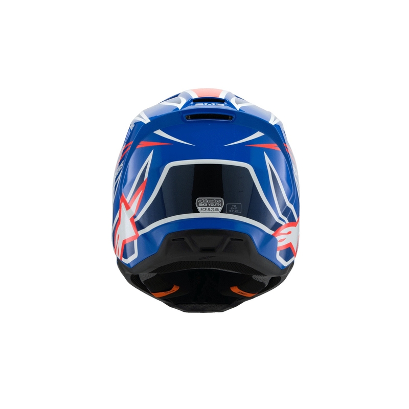 Alpinestars S-M3 WURX børne motocrosshjelm blå-rød-hvid-sort