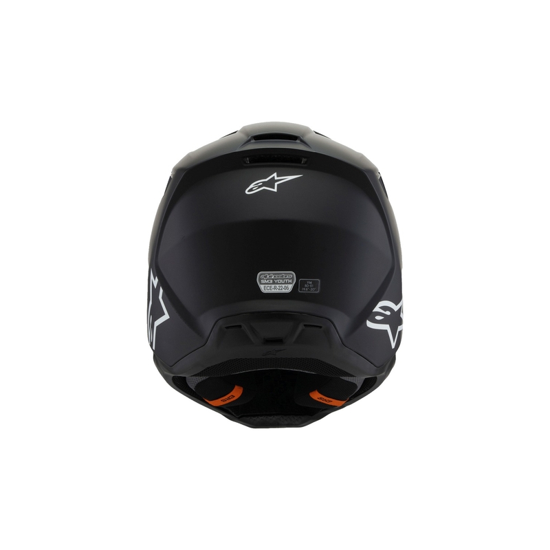 Alpinestars S-M3 Solid Børne Motocross Hjelm Mat Sort