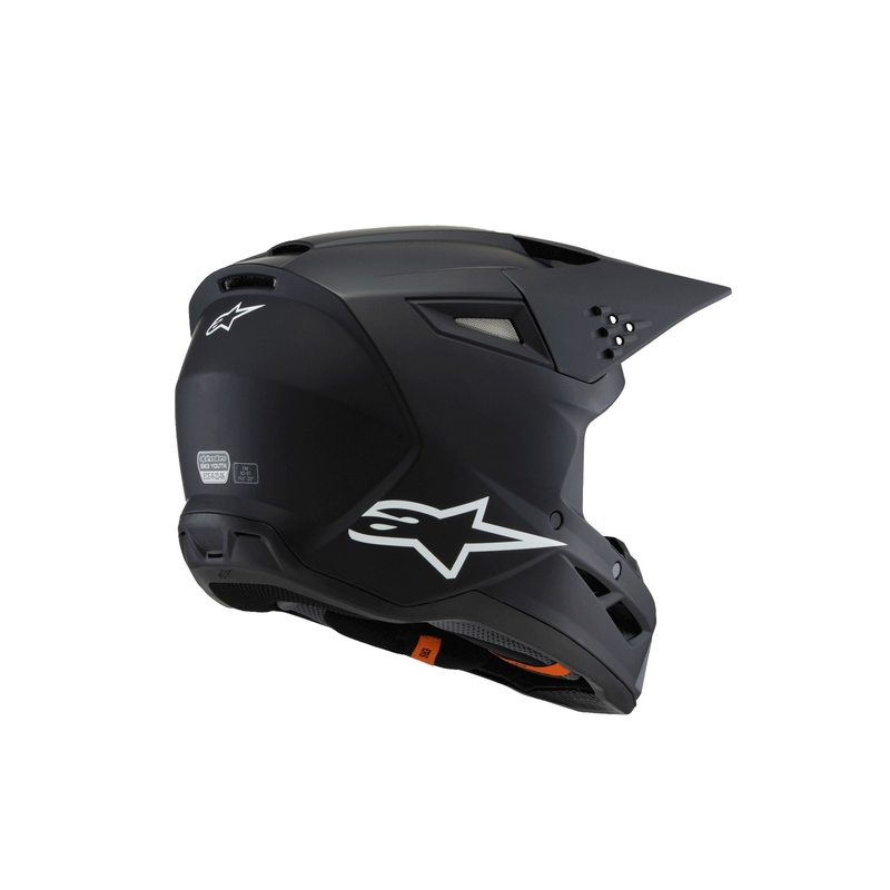 Alpinestars S-M3 Solid Børne Motocross Hjelm Mat Sort