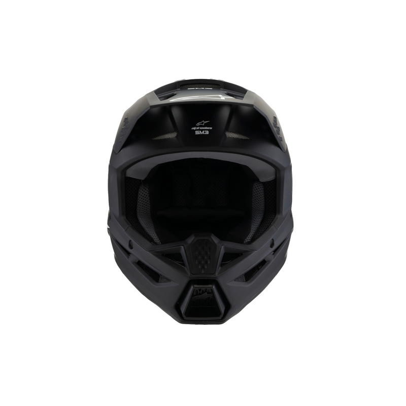 Alpinestars S-M3 Solid Børne Motocross Hjelm Mat Sort