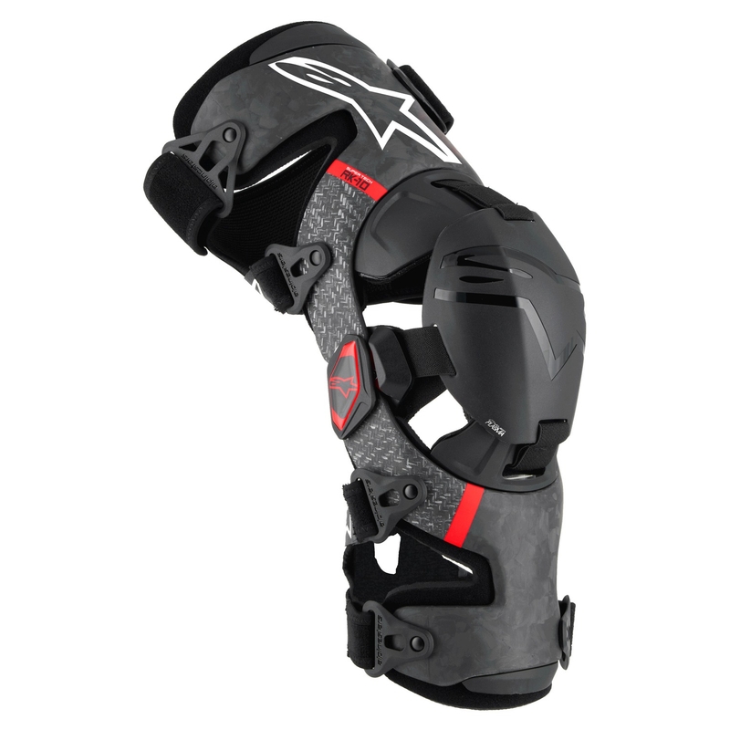 Alpinestars Supertech RK-10 Plasma knæbånd sort-rød