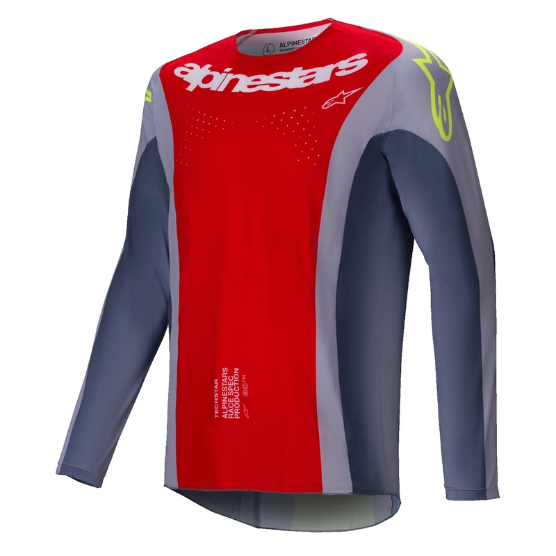 Alpinestars Techstar Melt motocrosstrøje rødgrå