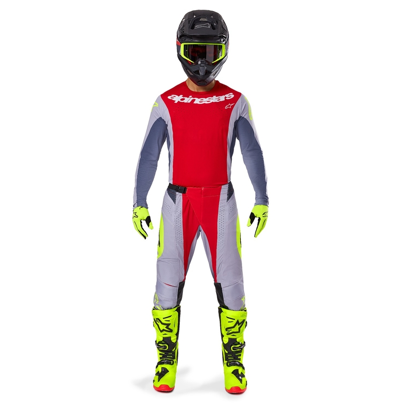 Alpinestars Techstar Melt motocrosstrøje rødgrå