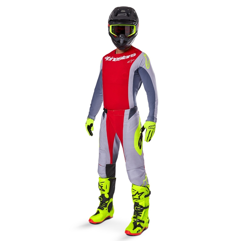 Alpinestars Techstar Melt motocrosstrøje rødgrå