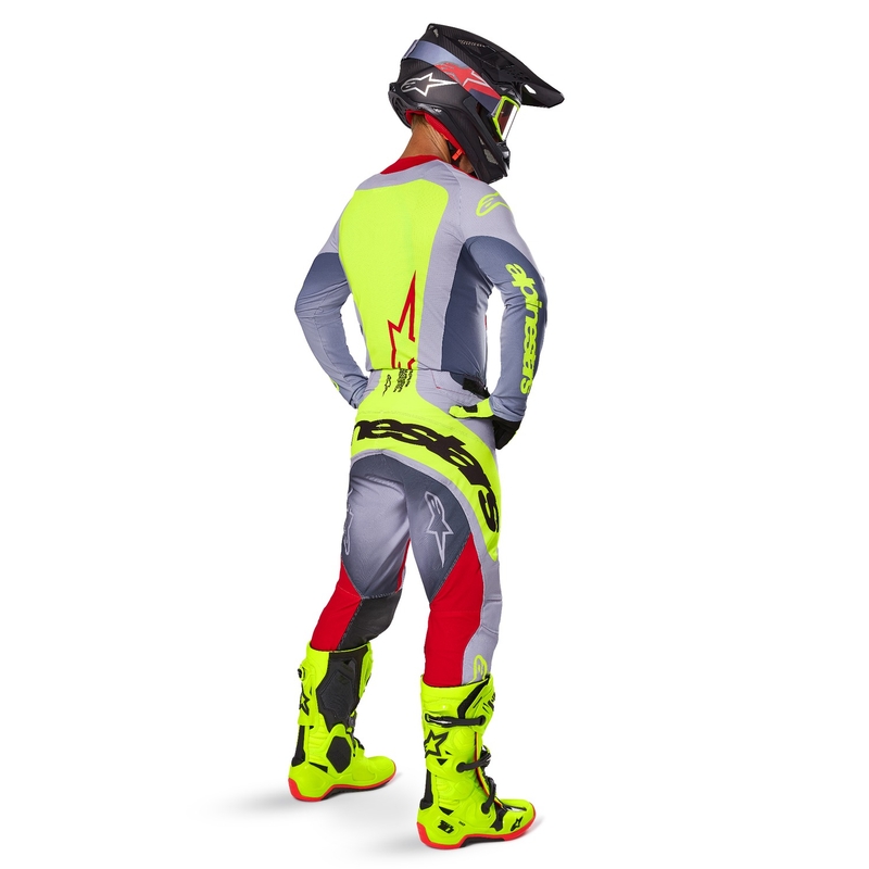 Alpinestars Techstar Melt motocrosstrøje rødgrå