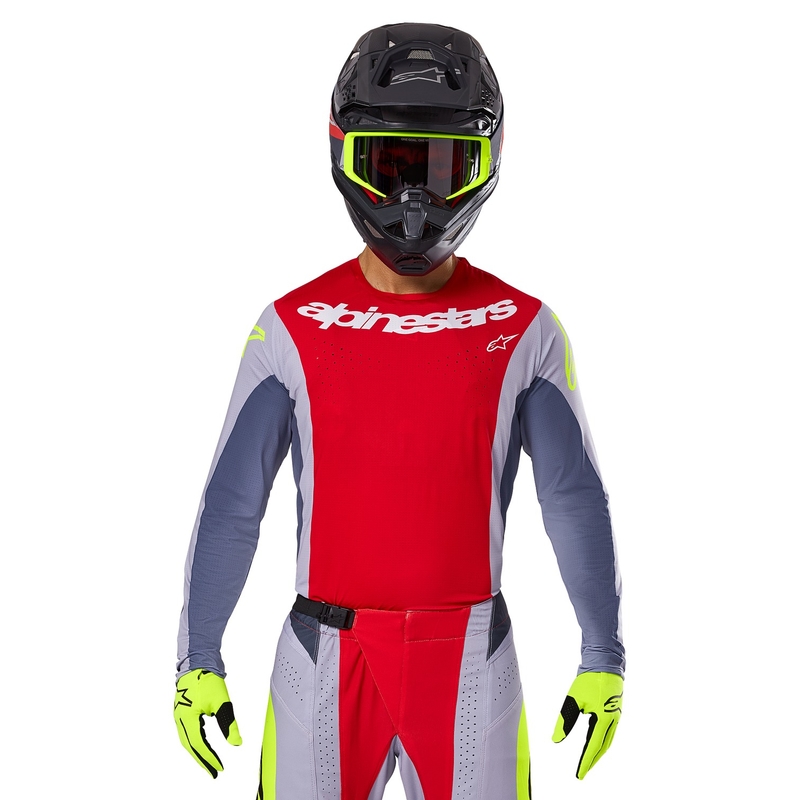 Alpinestars Techstar Melt motocrosstrøje rødgrå